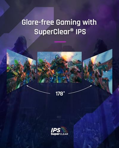 ViewSonic VX2758A-2K-PRO-3 Gaming Monitor 240hz 27zoll, Gaming Monitor 240hz QHD 2560p x 1440p, IPS, 1ms MPRT, FreeSync Premium, Tilt Adjustable, Dual HDMI & DP