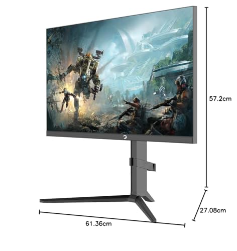 GAMEPOWER Rapid 27 Zoll Gaming Monitor, 360Hz, 1ms, Full HD 1080P, IPS-Panel, HDR, Anti-Glare, Pivot, FreeSync & G-Sync, mit Lautsprecher, höhenverstellbar, Laser-Logo