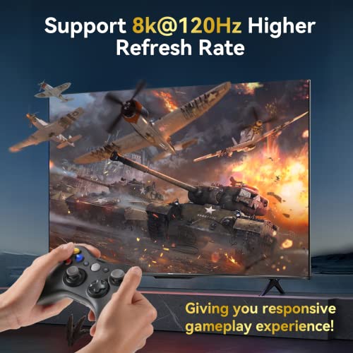 HDMI-Switch 4K 120Hz 2 in 1 Out 2 Port Switch 1 Monitore 2 Computer 2K 144Hz KVM Switches Monitor Switches HDMI2.1 8K 60Hz Daoistek (HDMI 2.*1 4K 60Hz)