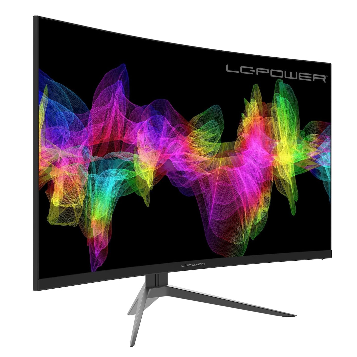 LC-POWER 27 Zoll Curved Gaming Monitor, QHD 2K 2560 x 1440, 165Hz, 1ms, HDR, VA 1500R PC Bildschirm, AMD FreeSync™ Premium, 4000:1, 99% sRGB Color Gamut, Blaulicht Reduktion, VESA, HDMI, DP