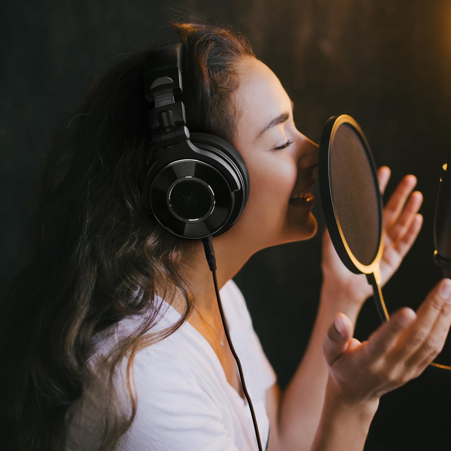 OneOdio Kopfhörer mit Kabel, Monitor 60 Professioneller geschlossener Studio Kopfhörer 38 Ohm, Kopfhörer Over Ear mit 50mm Treiber Hi-Res Audio, Abnehmbares Kabel(3.5mm/6.35mm), für Podcast, Handy, PC