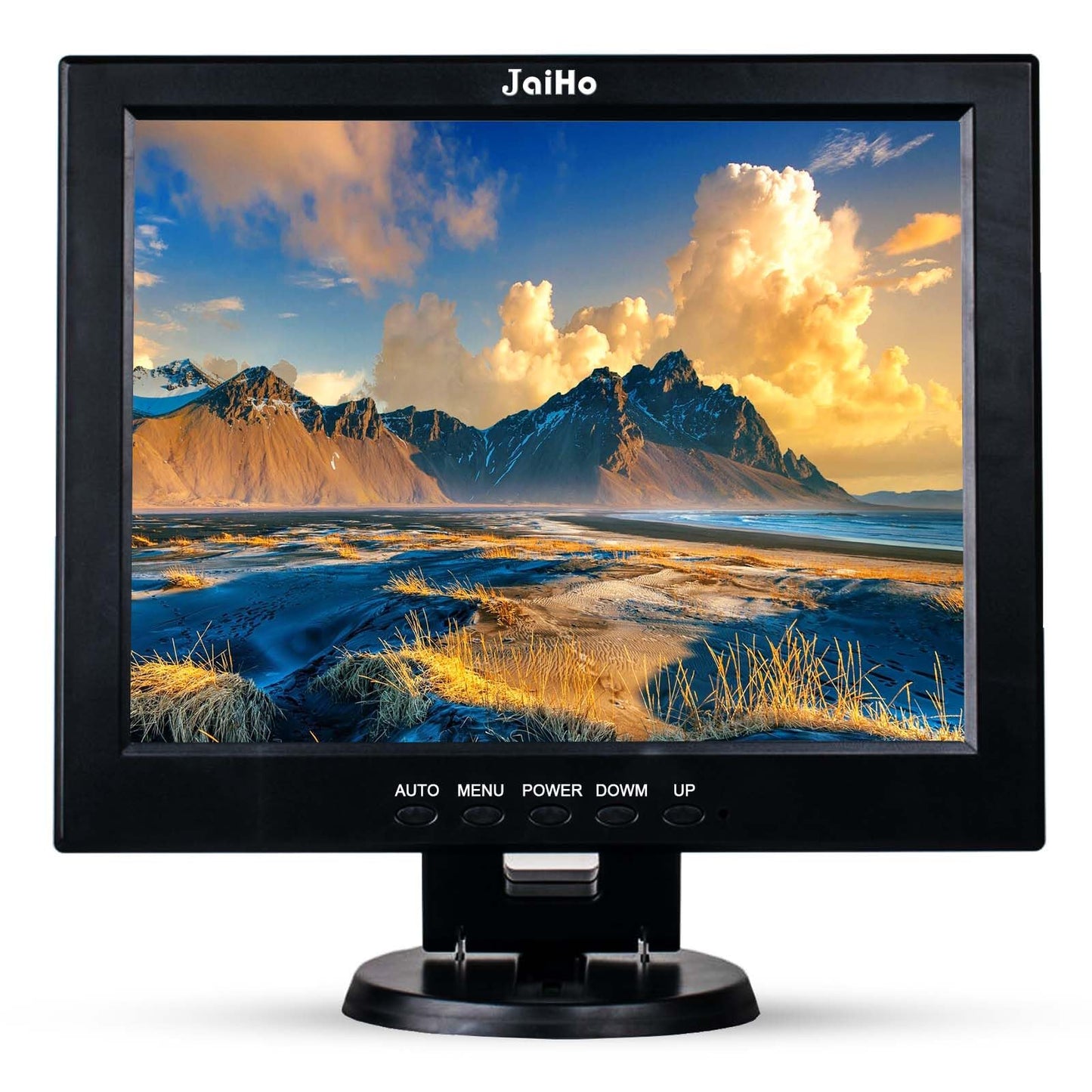 JaiHo 12 Zoll CCTV Monitor Audio Video Display, 4:3 Kleiner PC Bildschirm mit HDMI/VGA/BNC/AV/USB LCD Monitore für House Überwachungs Kamera PC DVD DVR Raspberry Pi, 800x600