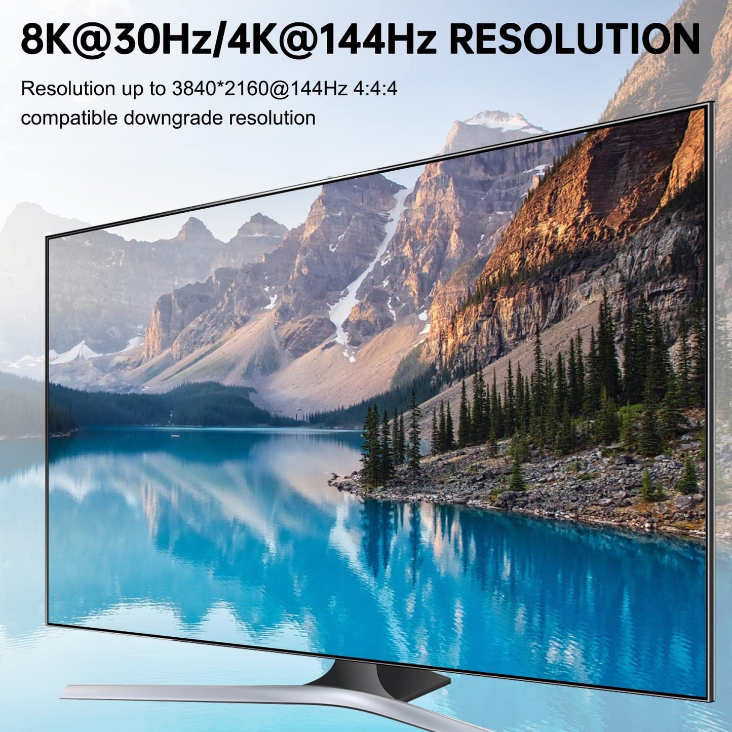 YOUTINGHDAV KVM Switch 2 PC 2 Monitore Displayport 1.4, USB KVM Switch Dual Monitor Displayport 4K@144Hz für 2 PC Teilen 4 USB Geräte Tastatur, Maus, mit Wired Remote und Kabels