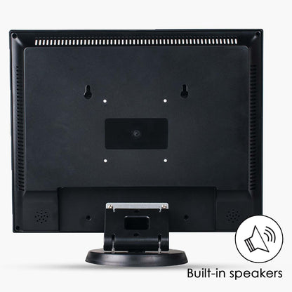 JaiHo 12 Zoll CCTV Monitor Audio Video Display, 4:3 Kleiner PC Bildschirm mit HDMI/VGA/BNC/AV/USB LCD Monitore für House Überwachungs Kamera PC DVD DVR Raspberry Pi, 800x600