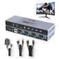 MT-VIKI 8K60Hz HDMI KVM Switch 4 Port 4 PC 1 Monitor Unterstützt eine Tastatur Maus mit 4* USB 3.0 4K@120/144Hz 2K@165Hz 1080P@240Hz HDMI 2.1& HDCP 2.3