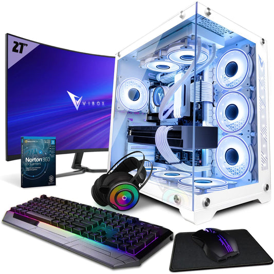 Vibox SG-IV-216 Gaming PC Set Komplett • Monitor 27 Zoll • AMD Ryzen 7 5700X 4,6GHz • Nvidia RTX 5080 16GB • 32GB RAM • 2TB NVMe SSD • Windows 11 • WLAN