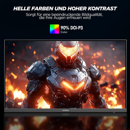 KOORUI G2511P 25 Zoll Gaming Monitor - 200Hz FHD 1920x1080 Fast IPS HDR400, Adaptive Sync 1ms GtG Bildschirm, 75x75 mm VESA